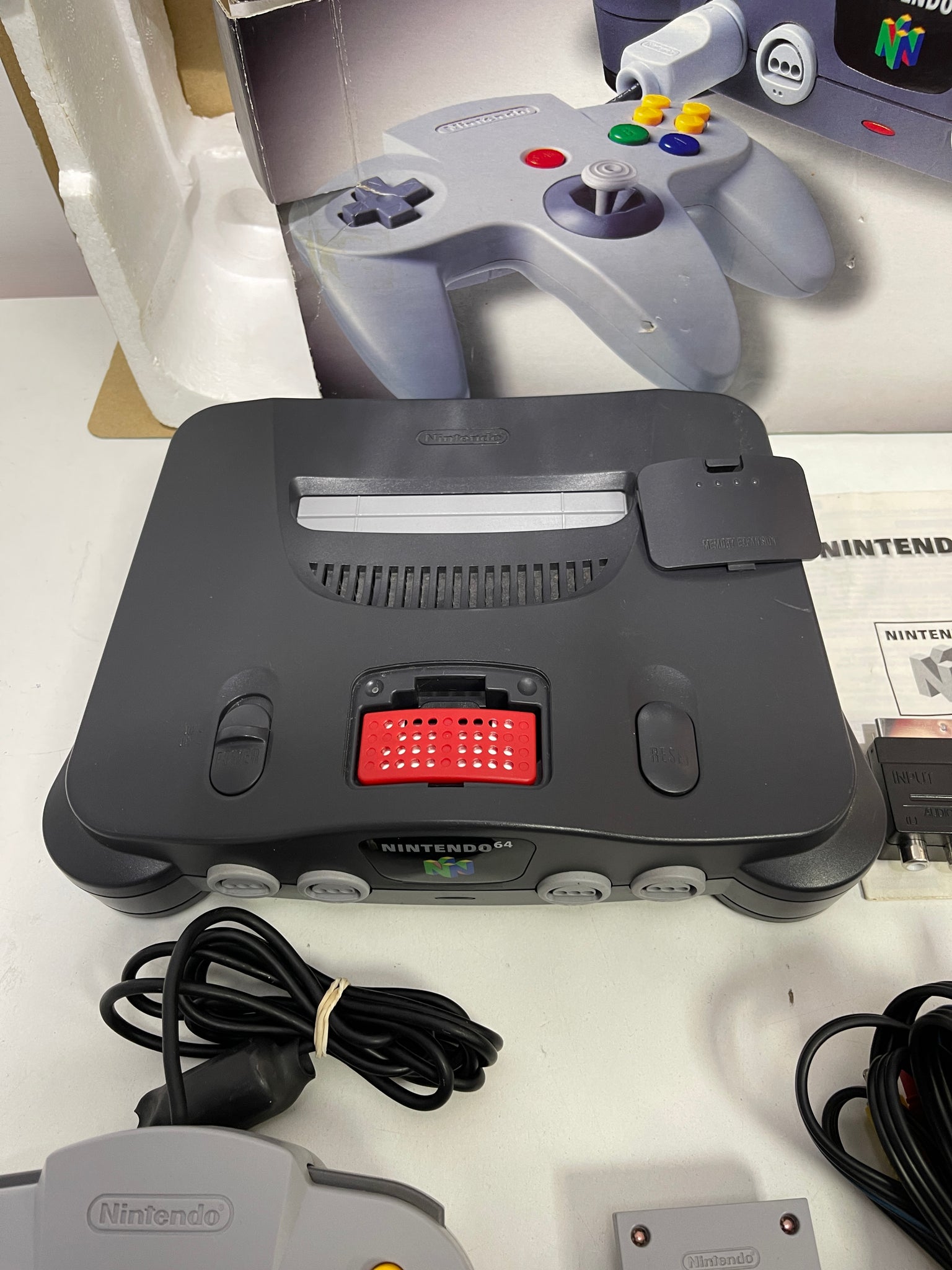 Nintendo 64 Console, Black W/Expansion Pak, Boxed