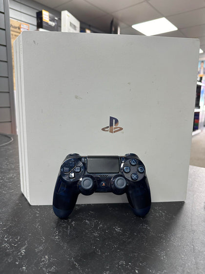 Playstation 4 Pro Console, 1TB Glacier White with Controller - 500 Million Limited Edition