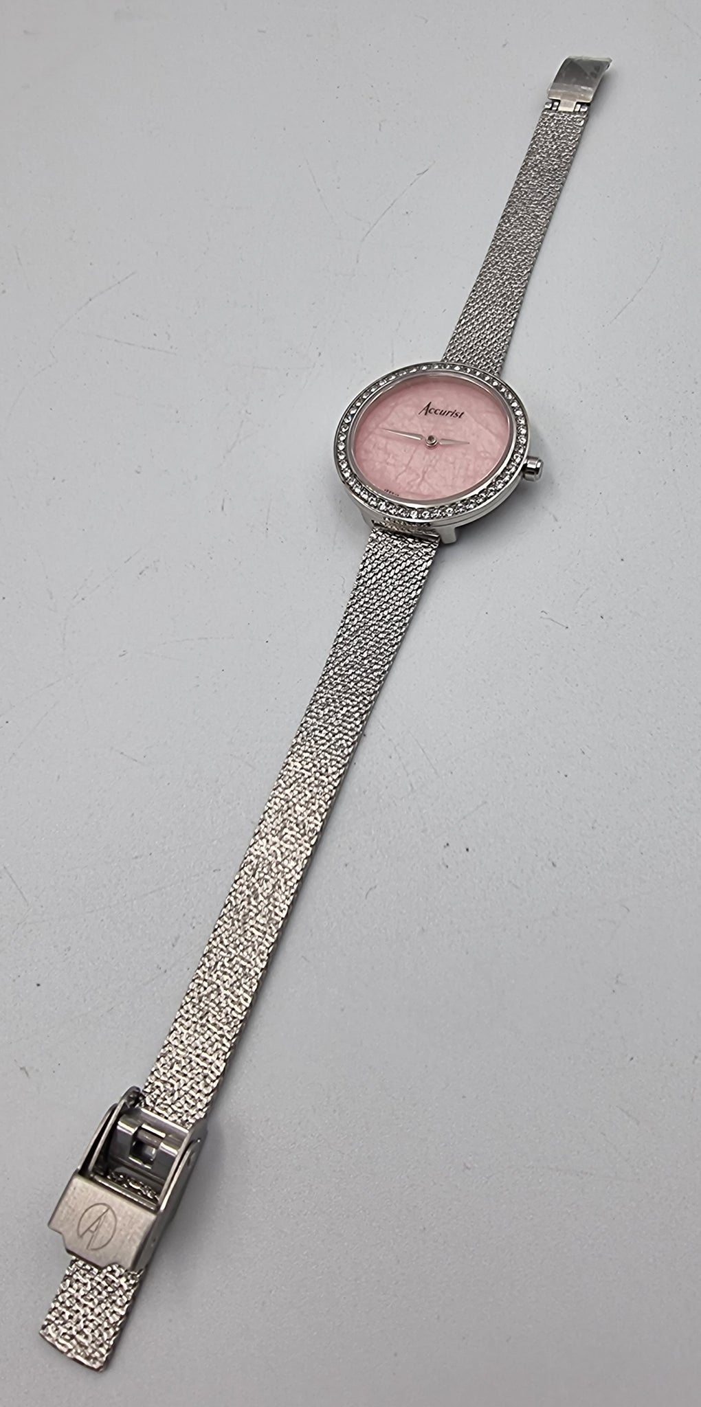 **BRAND NEW** Accurist Ladies jewellery watch with pink face in original box