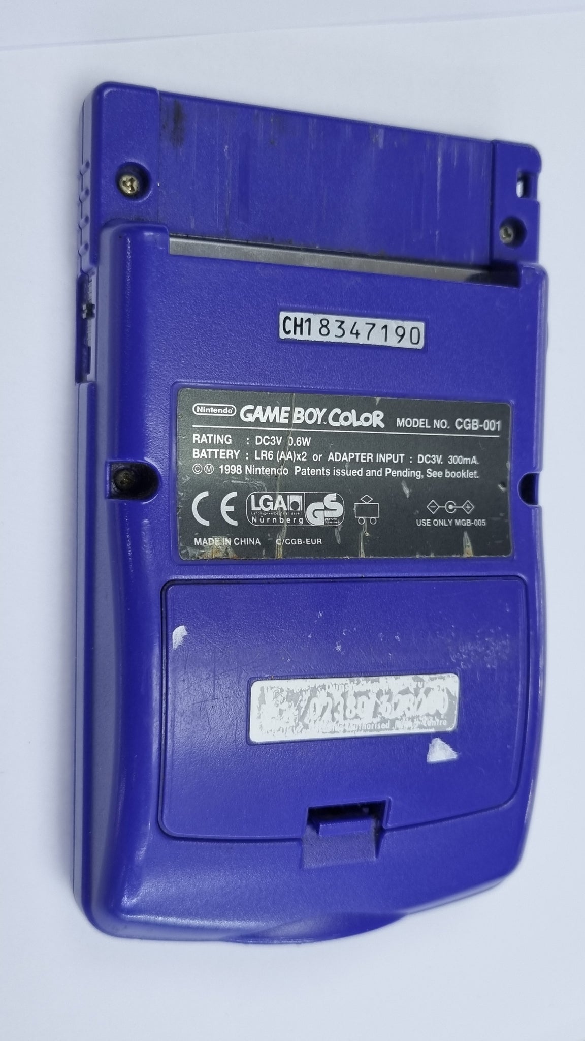 Gameboy Color (Purple) Cgb-001 Gameboy Color Console