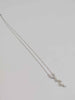 (9K Hallmarked&Tested), White Gold Leaf Design Necklace, 2.3g, 18" In Length
