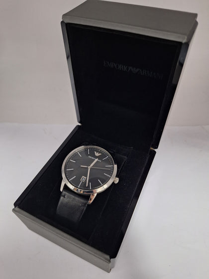 EMPRORIO ARMANI STAINLESS STEEL WATCH TIMEPIECE AR11193 43MM