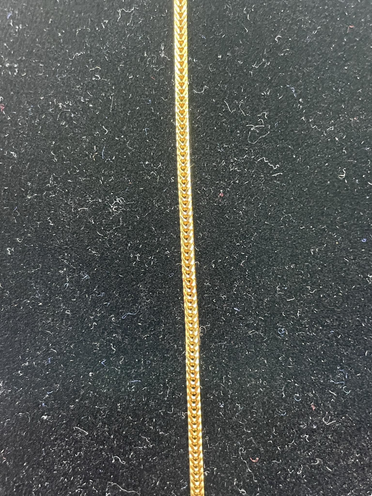 22ct Gold Fancy Link Chain 10.31g, 22".