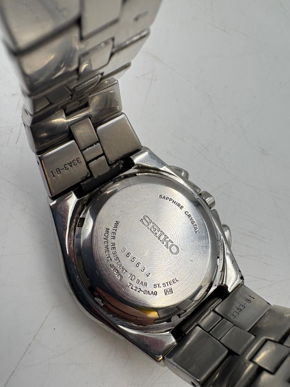 Seiko Arctura Kinetic Chronograph Steel