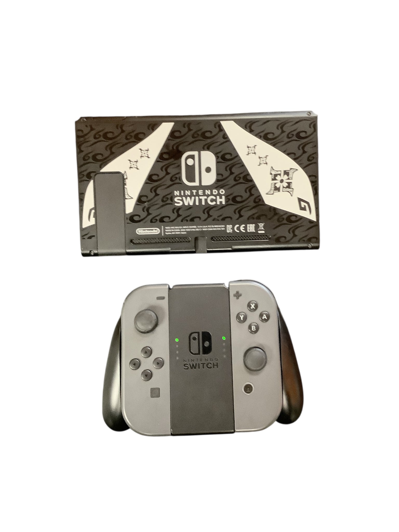 Nintendo Switch Monster Hunter Edition with Grey Joycons - No dock