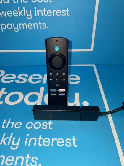 Amazon Fire TV Stick 4K with Alexa Voice Remote.