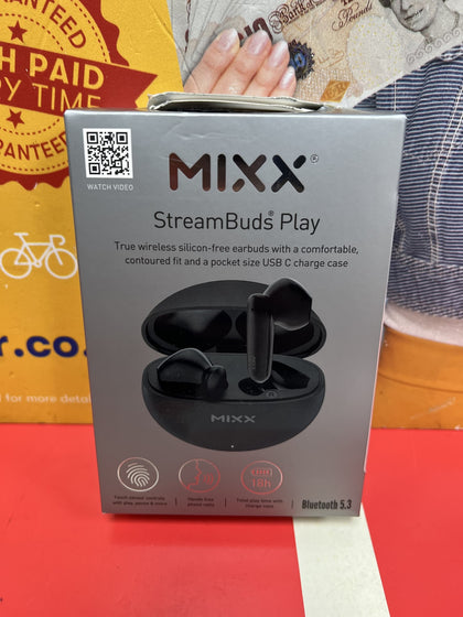 Mixx Audio Earphones Play Streambuds SF Bluetooth 5.3 True Wireless.