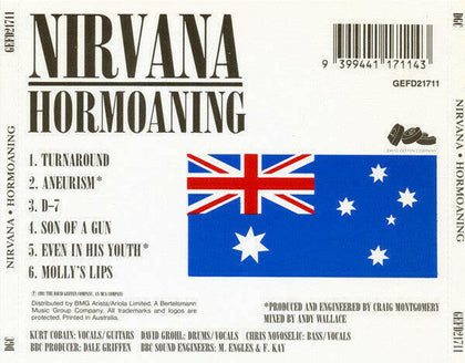 Nirvana – Hormoaning (Exclusive Australian '92 Tour EP).