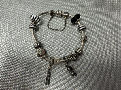 Pandora Bracelet with 12 Charms.