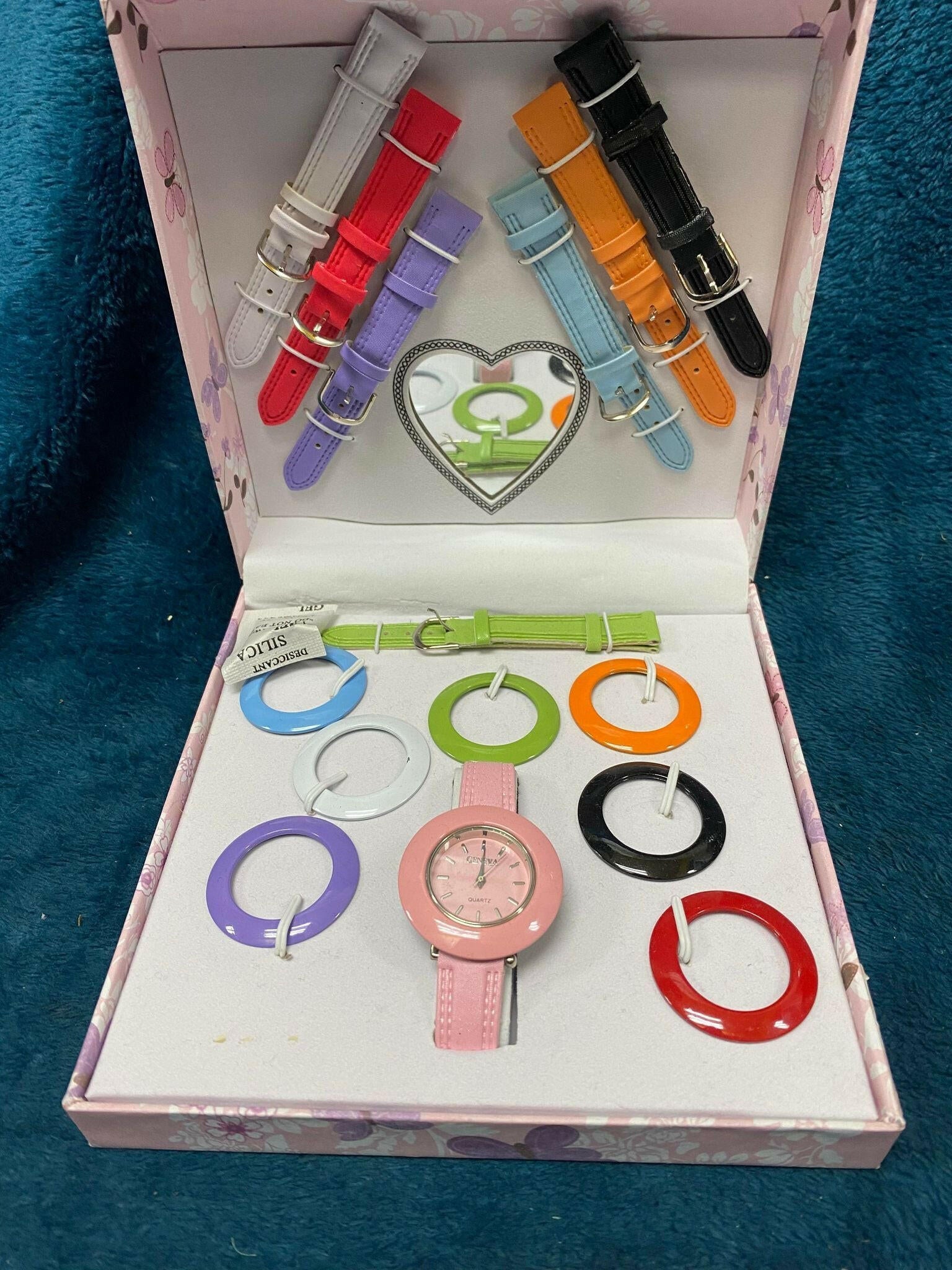 Geneva Ladies/Girl watch (Pink box with ribbon)