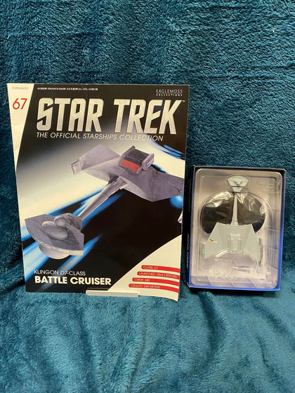 Star Trek - The Official Starships Collection - D7-CLASS BATTLE CRUISER model & magazine.