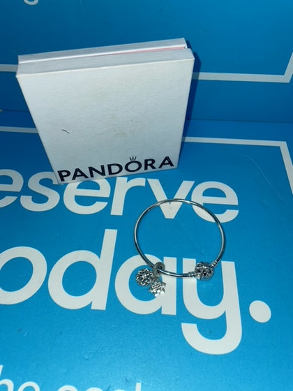 Pandora Snowflake Clasp Bracelet With Snowflake Charm.
