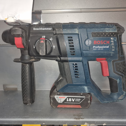 Bosch Professional GBH 18V-20 Brushless Cordless Hammer Drill.