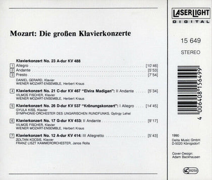 W.A. Mozart* – Die Großen Klavierkonzerte.