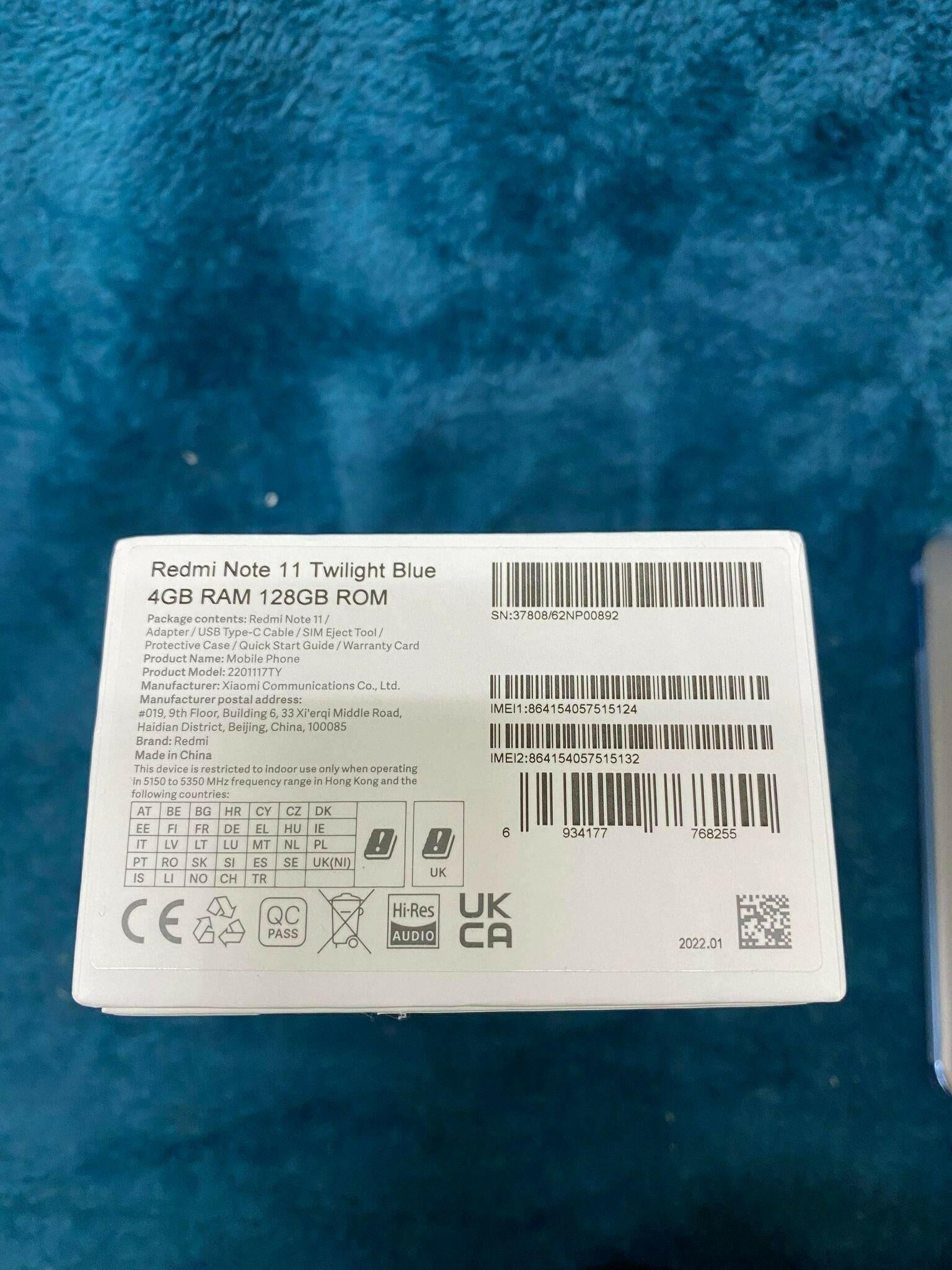 Redmi Note 11 - 128gb Twilight Blue (Unlocked)