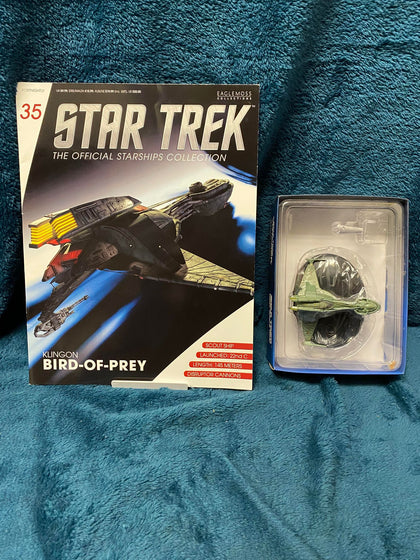Star Trek - The Official Starships Collection - KLINGON BIRD OF PREY model & magazine.