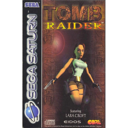 Tomb Raider Sega Saturn With Manual.