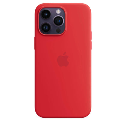 Apple iPhone 14 Pro Max Silicone Case With Magsafe - Red.