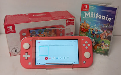 *Sale* Nintendo Switch Lite - Coral & 1 Game.