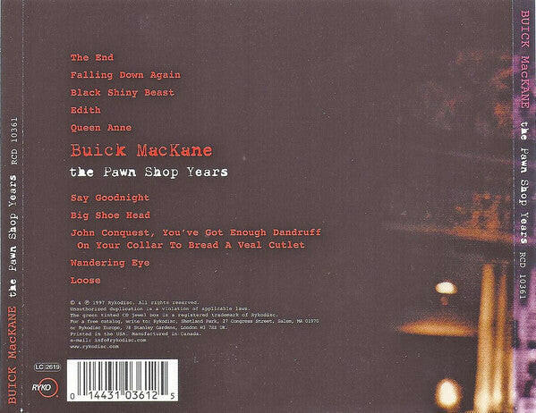 Buick MacKane – The Pawn Shop Years