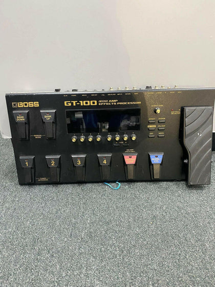 Boss GT-100 COSM AMP Effects Processor.