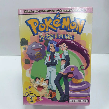 Pokemon Indigo League Season 1 Episodes 27 - 52 DVD Boxset Region 1..
