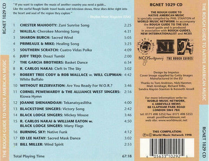 Various – The Rough Guide To Native American Music.