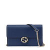 Gucci Blue Leather Crossbody Bag