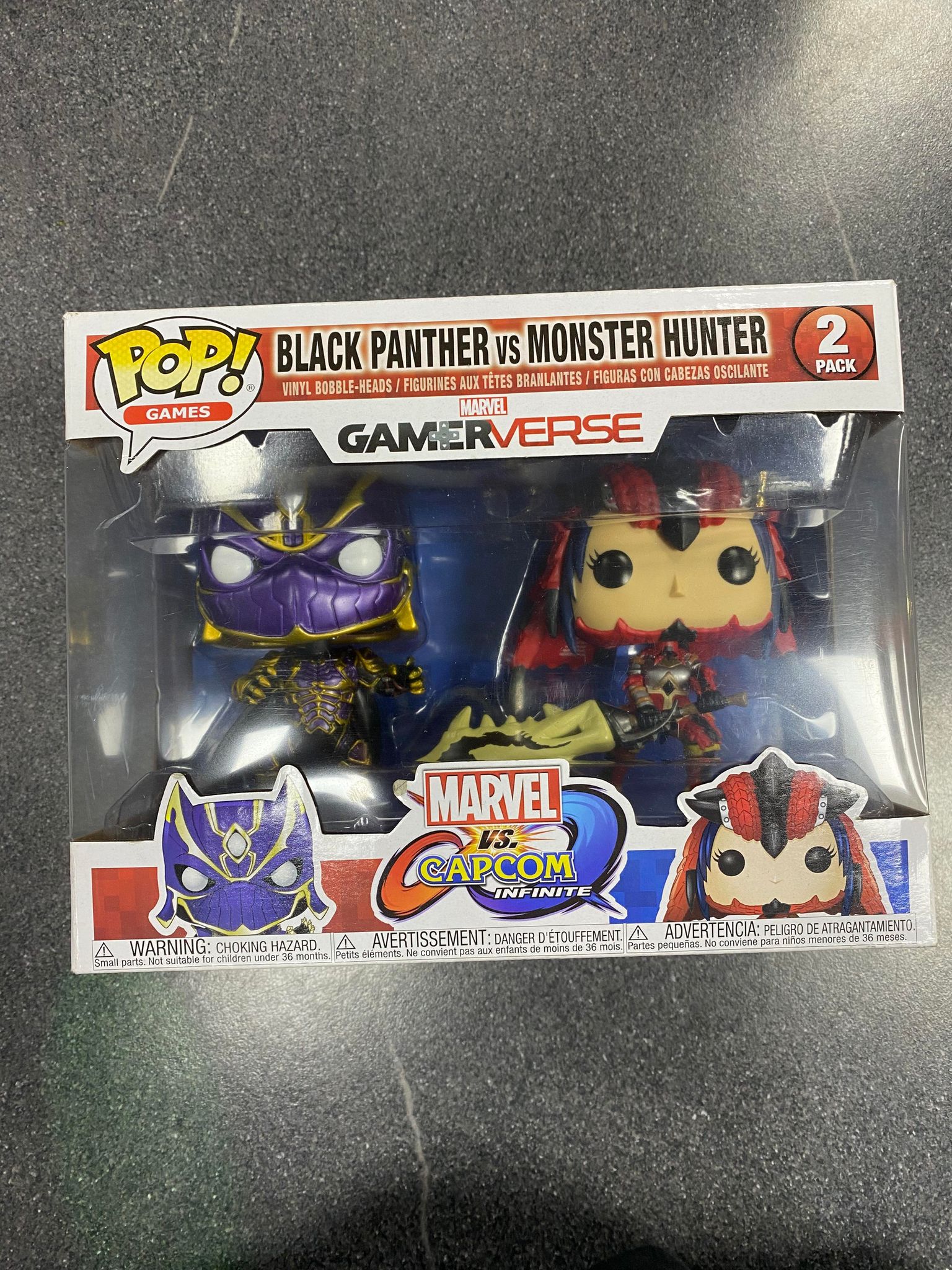 Black Panther Vs Monster Hunter Pop Vinyl