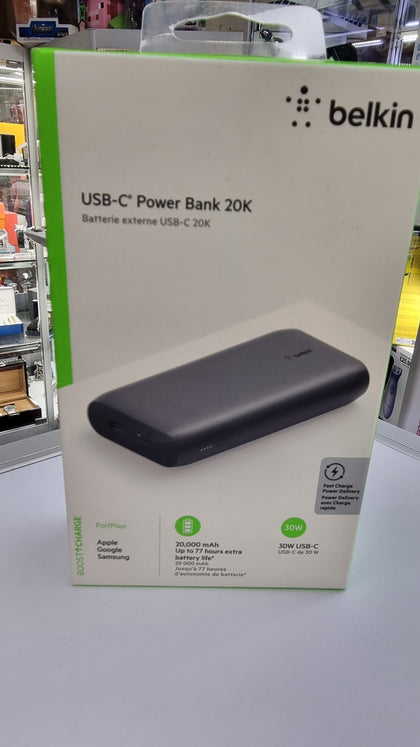 Belkin USB/C 20K Power Bank Black LEYLAND.
