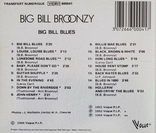 Big Bill Broonzy – Big Bill Blues