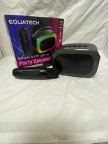 EQUATECH KARAOKE & LED LIGHT UP PARTY SPEAKER.