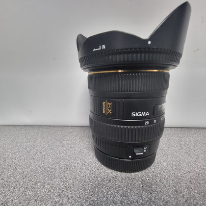 Sigma 10-20 mm F4.0-5.6 DC EX HSM Lens.