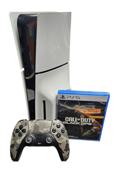 Sony Playstation 5 Slim Disc Console with Black Ops 6 Game - Boxed