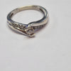 9CT WHITE GOLD DIAMOND RING SIZE K .25CT DIAMONDS PRESTON STORE