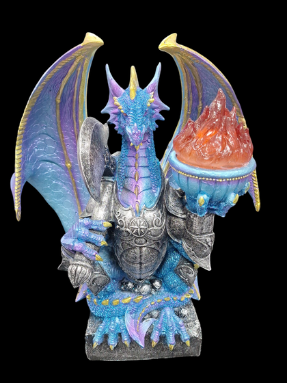 Large Blue Dragon Light Ornament