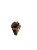 9ct Gold Garnet Signet Ring size P