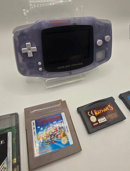 Game Boy Advance Console, Glacier, Unboxed Bundle