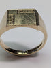 9CT Gold Patterned Signet Ring