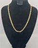 9ct 375 Yellow gold chain box link style 18" 11.047g boxed