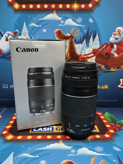 Canon EF 75-300mm f/4-5.6 Black Lens