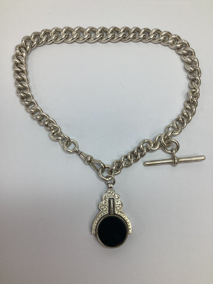 Silver Albert Chain 15-Inches