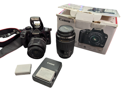 Canon Eos 1000d DSLR Camera & 2 x Lenses Boxed
