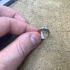 9ct gold ring with 3 cubic zirconia