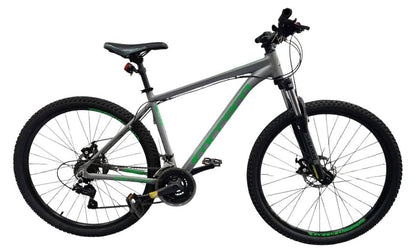 Carrera Hustle Mountain Bike Grey with Green Writing **Collection Only**