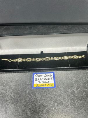 9ct Gold Bracelet 17.74G