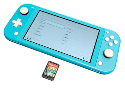 Nintendo Switch Lite Blue with Crash Bandicoot Game - Unboxed