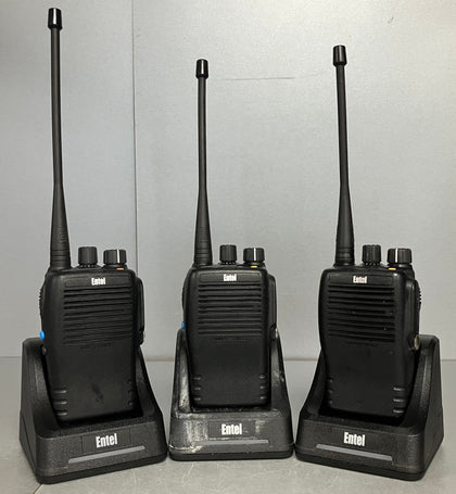 Entel DX482 Digital Analogue Walkie Talkie Radio's x3 ** Unboxed **