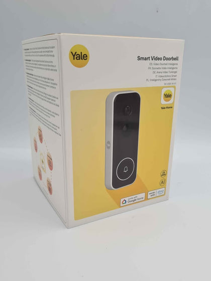 YALE Hybrid Video Doorbell With Doorbell Chime - White **BOXED LIKE NEW**