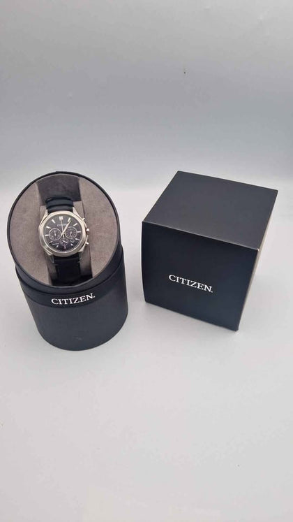 Citizen Metropolitan Chronograph Eco-Drive Men's Watch – CA4590-81E – Black Dial – Boxed